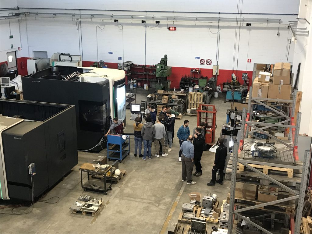 Students visiting the company