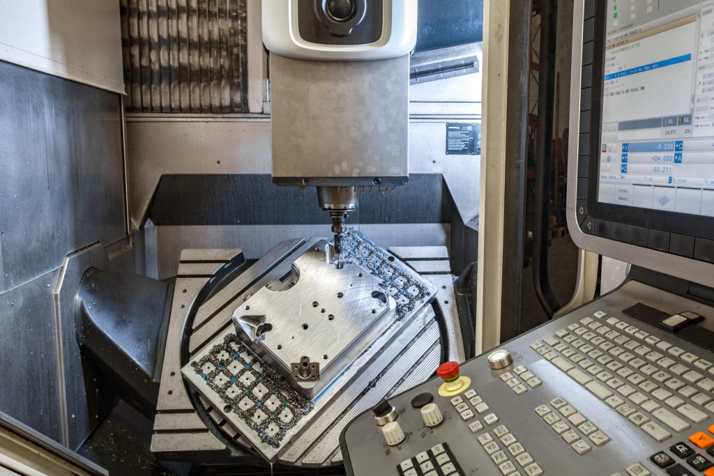 Machining centre, interior